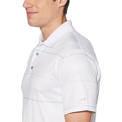 Men's Grand Slam DriFlow Classic-Fit Striped Performance Golf Polo