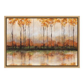 Amanti Art Treeline Canvas Framed Wall Art