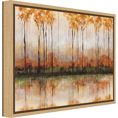 Amanti Art Treeline Canvas Framed Wall Art