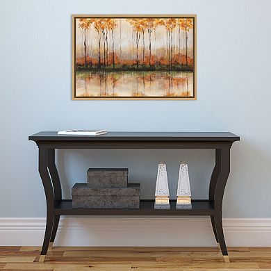 Amanti Art Treeline Canvas Framed Wall Art