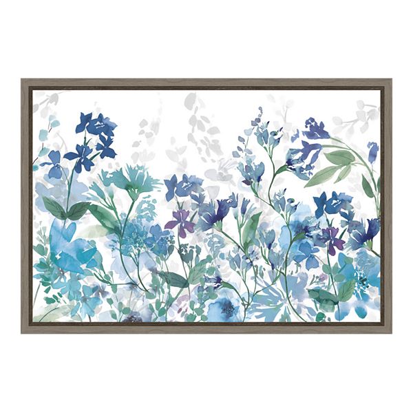 Amanti Art Colors of the Garden Canvas Framed Wall Art