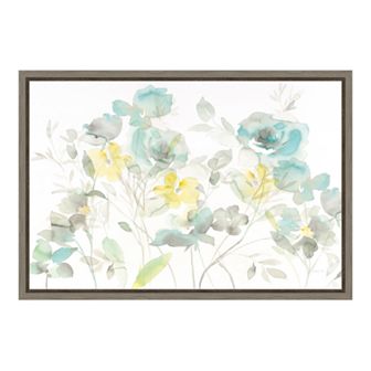 Amanti Art Roses Shadows Canvas Framed Wall Art