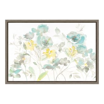 Amanti Art Roses Shadows Canvas Framed Wall Art