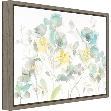 Amanti Art Roses Shadows Canvas Framed Wall Art