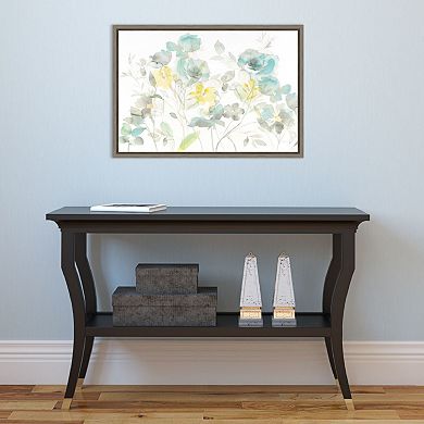 Amanti Art Roses Shadows Canvas Framed Wall Art