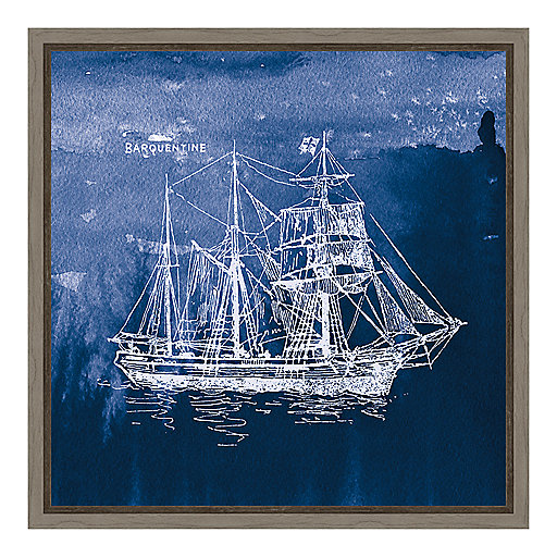 Amanti Art Sailing Ships Iii Canvas Framed Wall Art