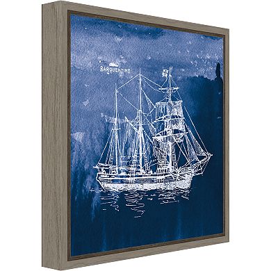 Amanti Art Sailing Ships III Canvas Framed Wall Art