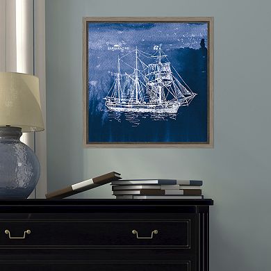 Amanti Art Sailing Ships III Canvas Framed Wall Art