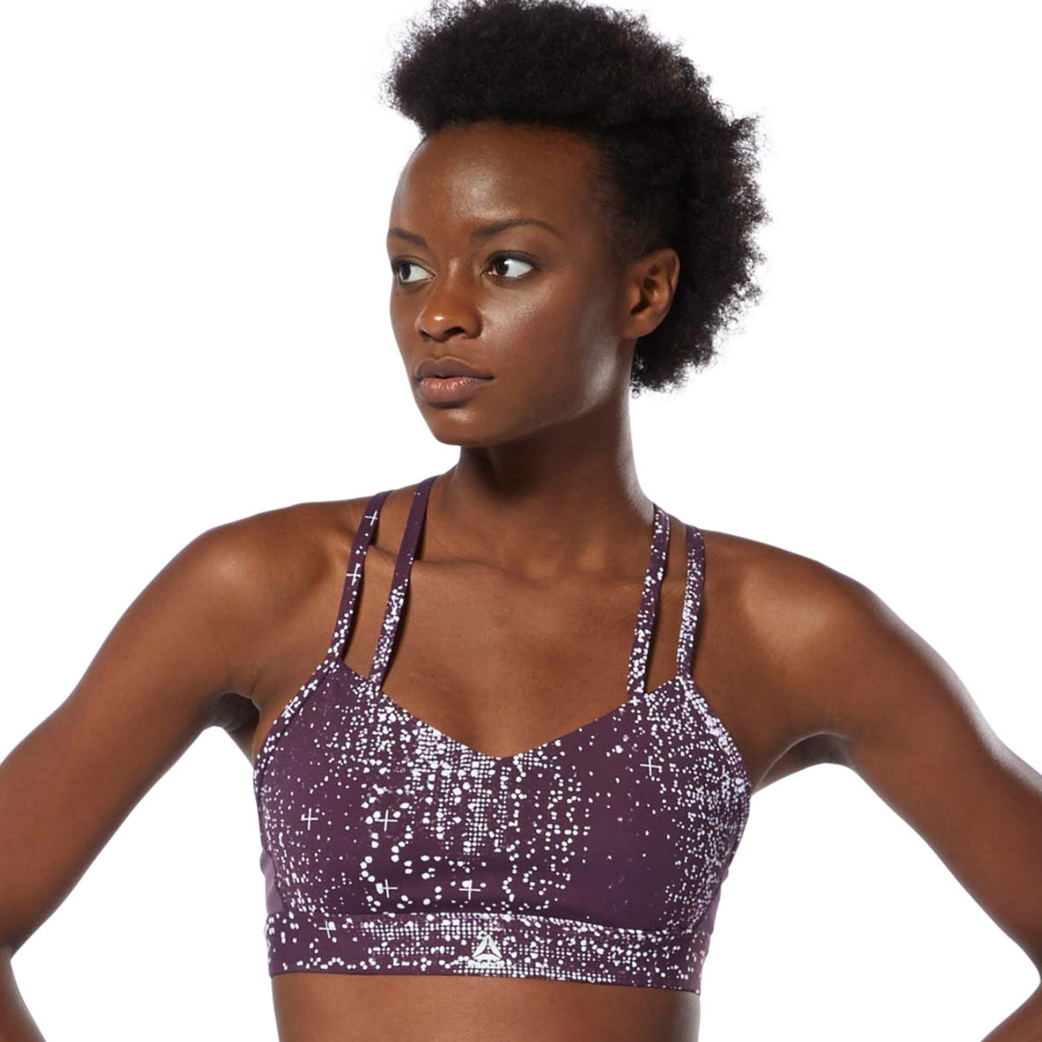 reebok strappy sports bra