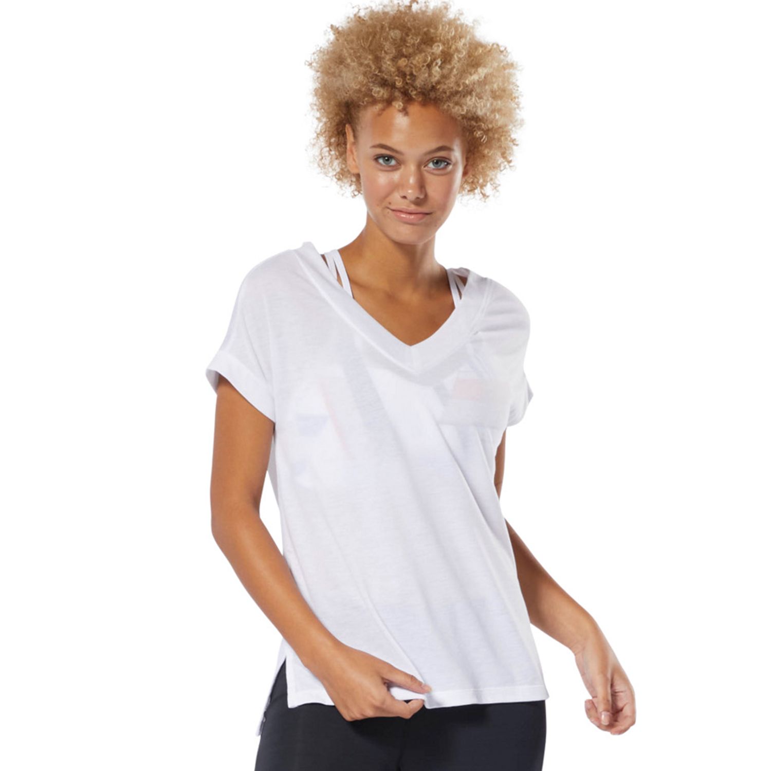 reebok v neck