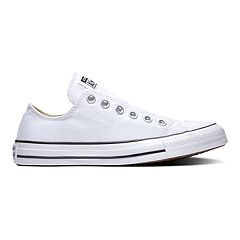 White converse without red on sale line