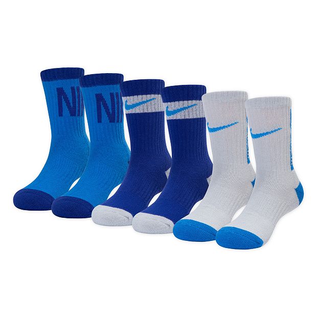 Boys Nike 6 pk. Performance Crew Socks