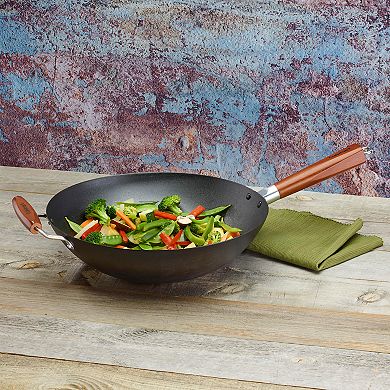 Cuisinart 14-in. Pre-Seasoned Steel Wok