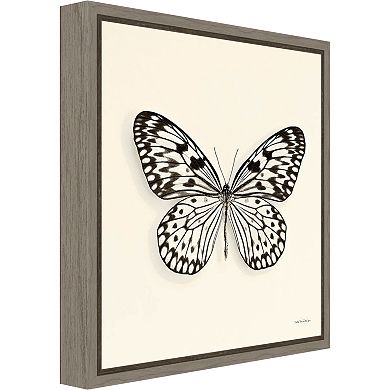 Amanti Art Butterfly V Canvas Framed Wall Art