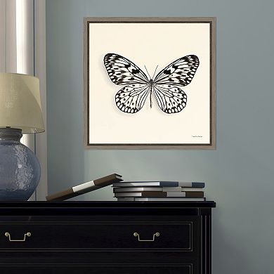 Amanti Art Butterfly V Canvas Framed Wall Art