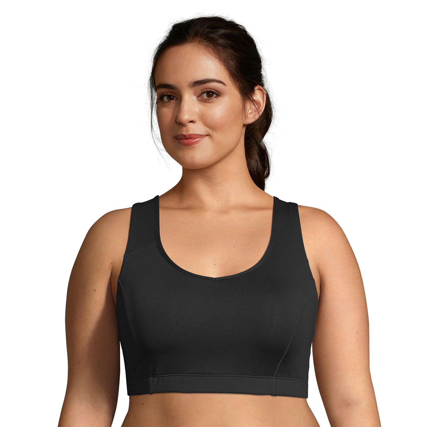 plus size strappy sports bra