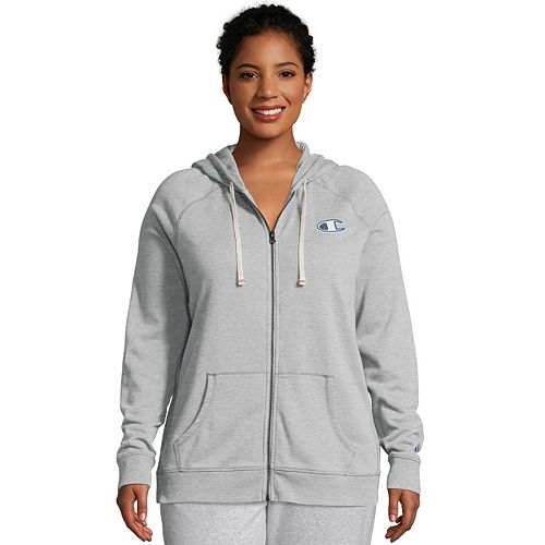 gray women's champion hoodie