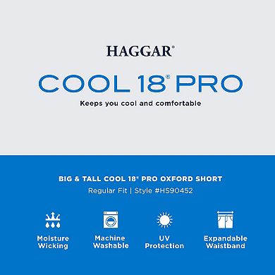 Big & Tall Haggar® Cool 18 PRO Oxford Shorts