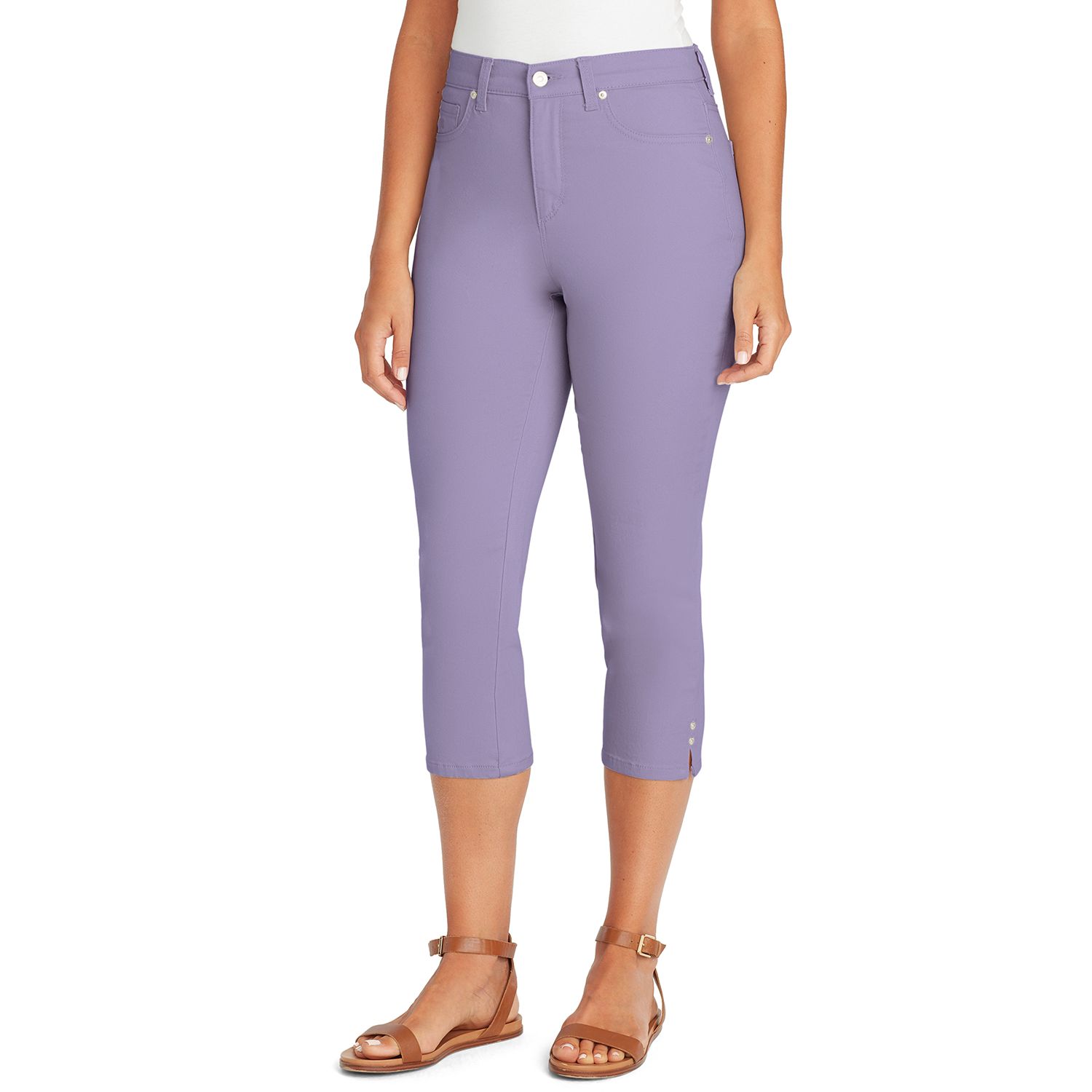 Gloria Vanderbilt All-Around Slimm Effect Blue Skimmer Capri