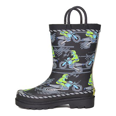 Western Chief Motocross Toddler Boys' Waterproof Rain Boots