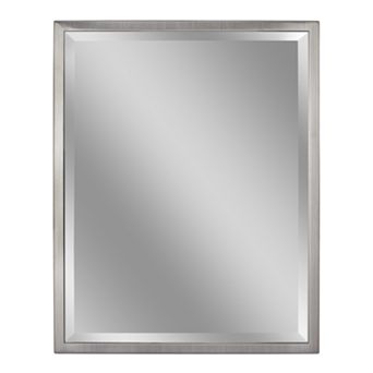 Head West Classic Brush Nickel Wall Mirror