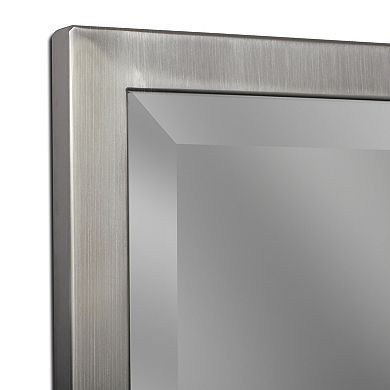 Head West Classic Brush Nickel Wall Mirror