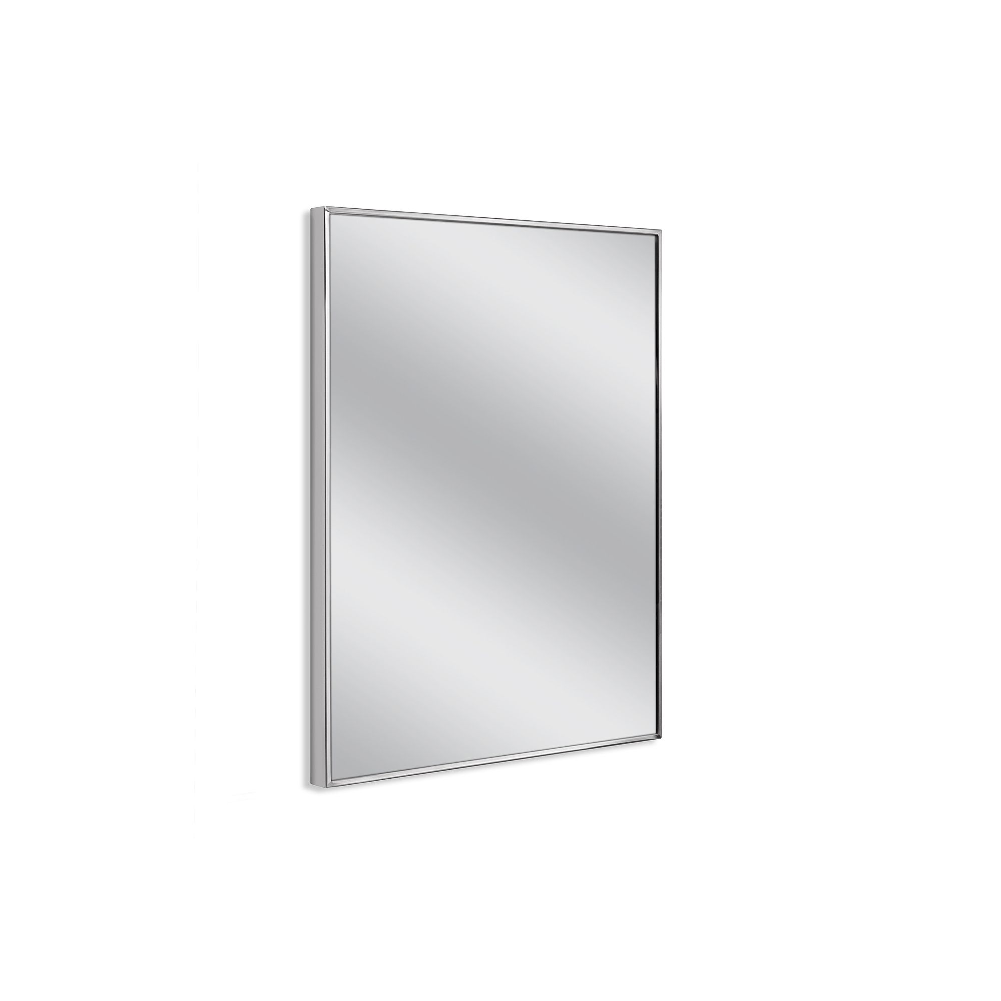 Head West Spectrum Chrome Wall Mirror, Gray