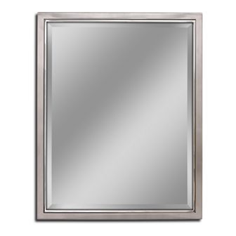 Head West Classic Brushed Nickel Chrome Wall Mirror