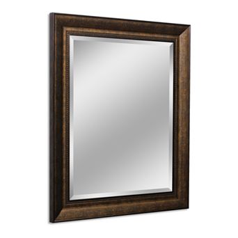 Head West Copper Beaded Wall Mirror