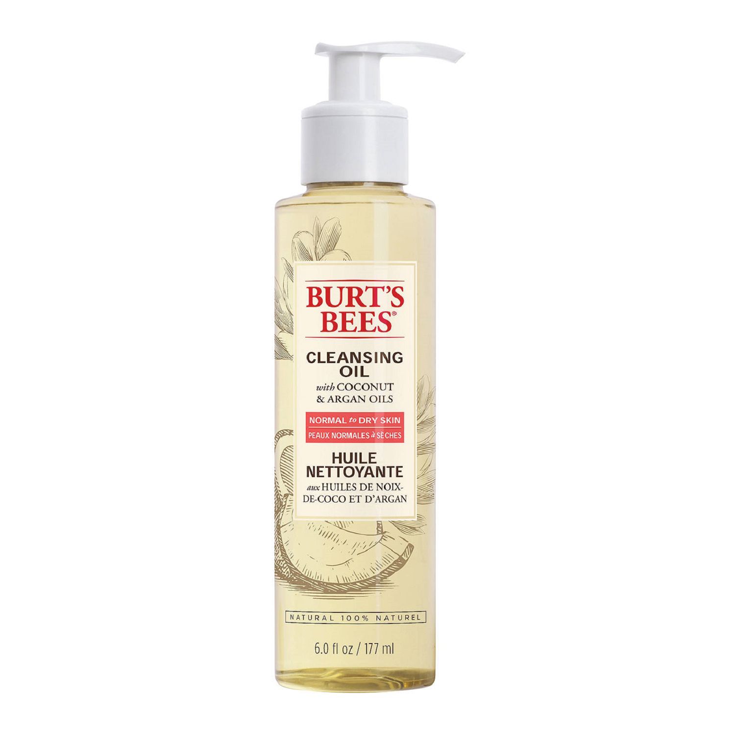 Burt's Bees Natural Facial Cleansing Oil For Normal To Dry Skin