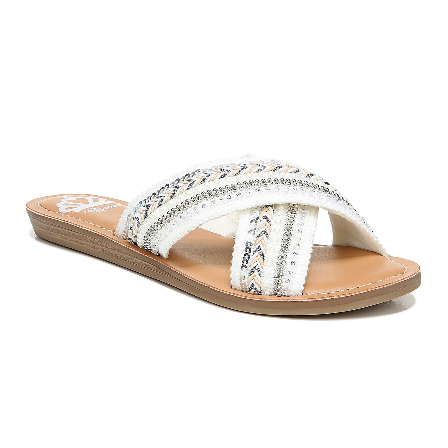 mudd molded double strap sandals