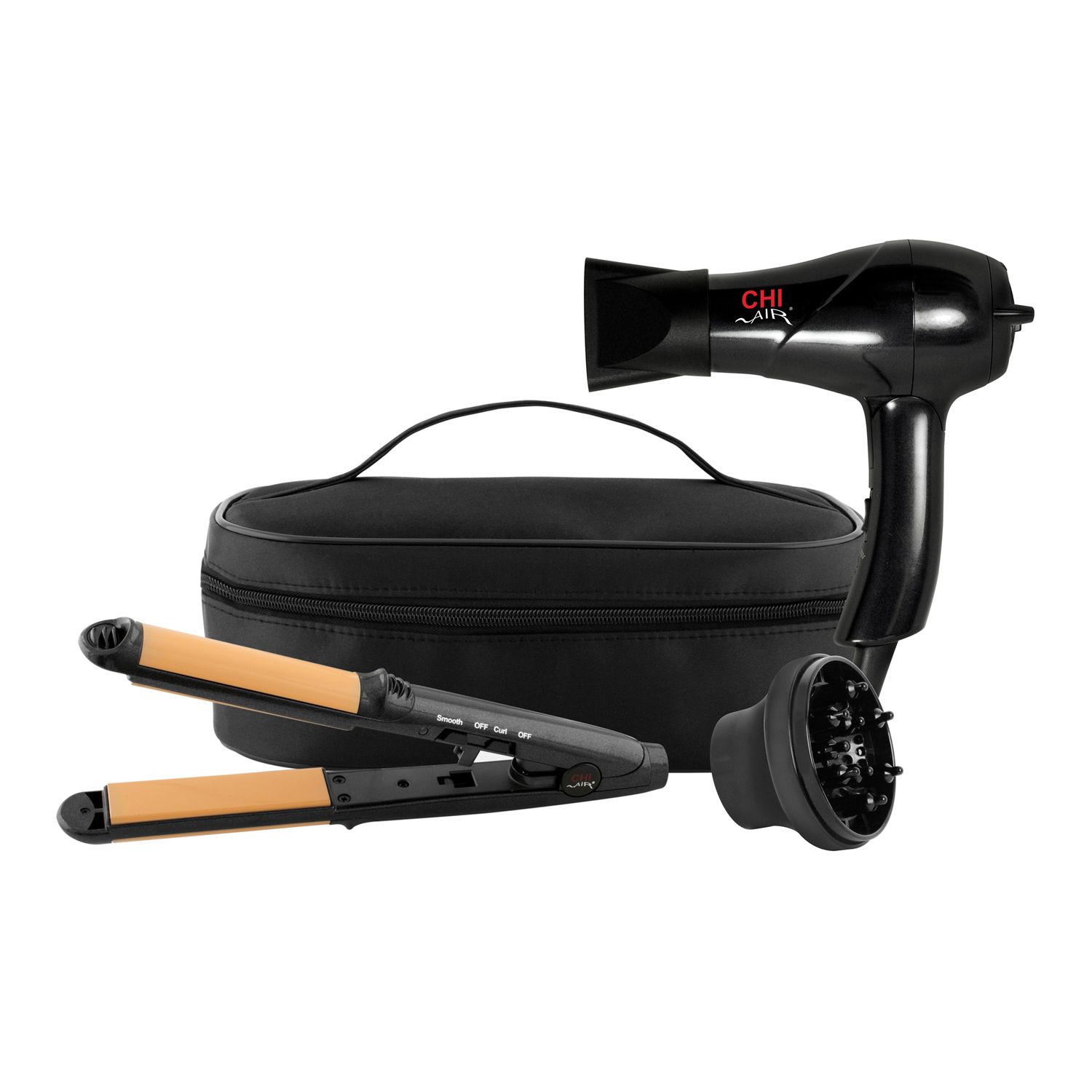 chi tourmaline ceramic 3 piece travel set