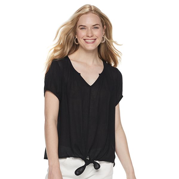 Women's Sonoma Goods For Life® Knot Front Top
