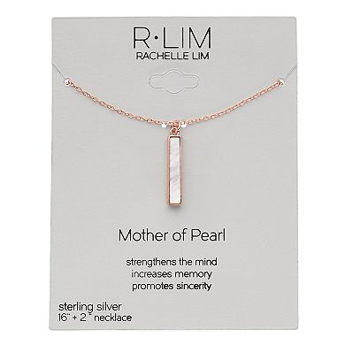 R LIM Stone Bar Necklace