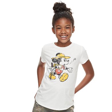 ​Disney's ​Mickey Mouse Girls 7-16 Parks Graphic Tee by Family Fun™