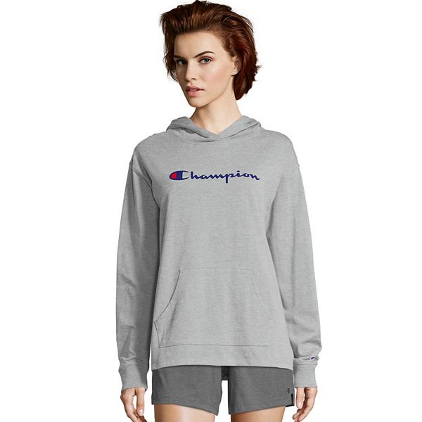 Champion women's heavyweight jersey pullover hoodie best sale