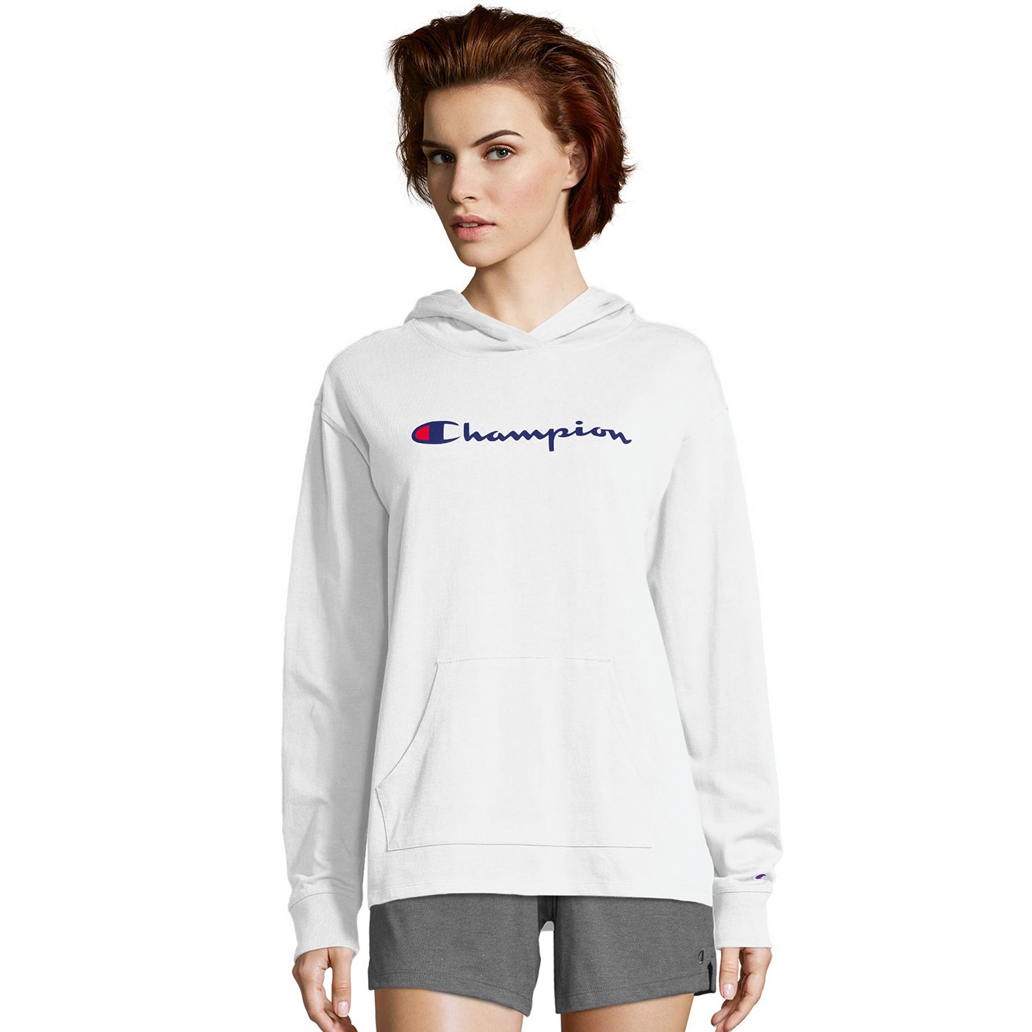 champion women's heavyweight jersey pullover hoodie