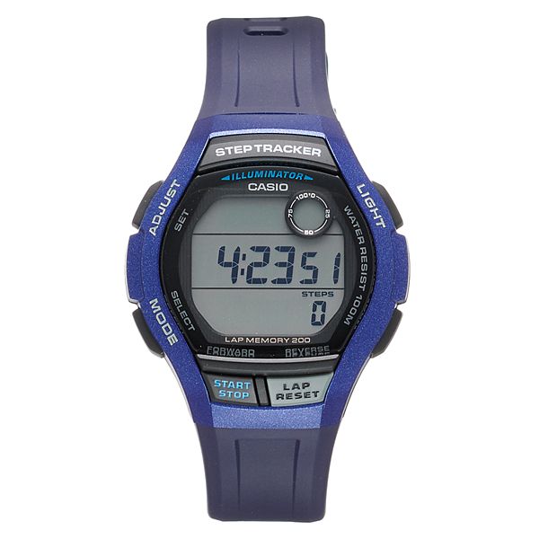 Casio Men's Digital Runner Step Tracker & 200 Lap Memory Watch - WS2000H2AVOS