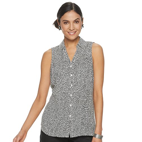 Women's Apt. 9® Y-Neck Sleeveless Blouse