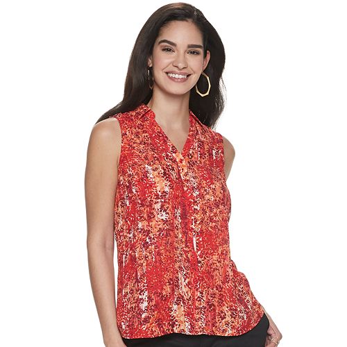 Women's Apt. 9® Y-Neck Sleeveless Blouse