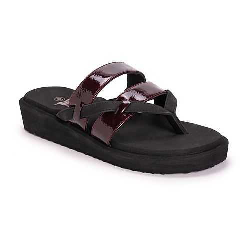 muk luks finley flip flops