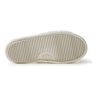 Dearfoams "I Do" Faux-Fur Bridal Women's Slide Slippers