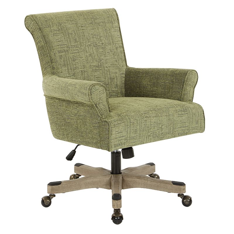 OSP Home Furnishings Megan Office Chair, Green