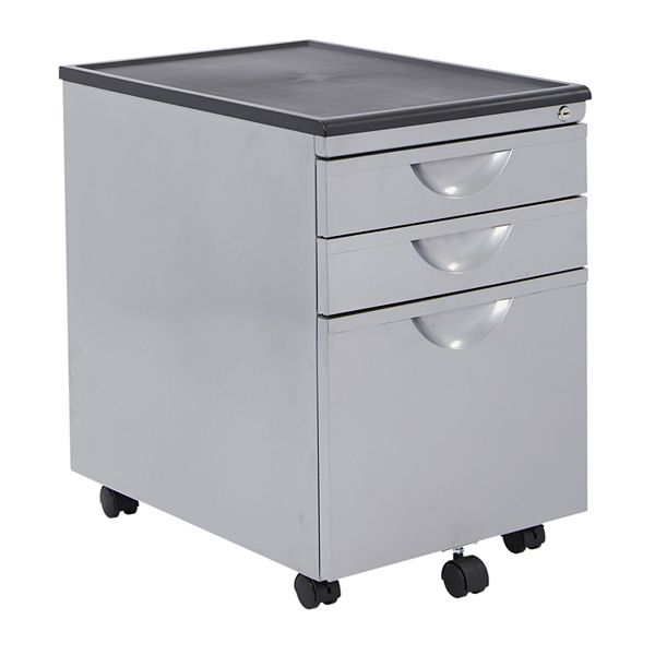 Osp Home Furnishings Messina File Cabinet With 3 Drawers