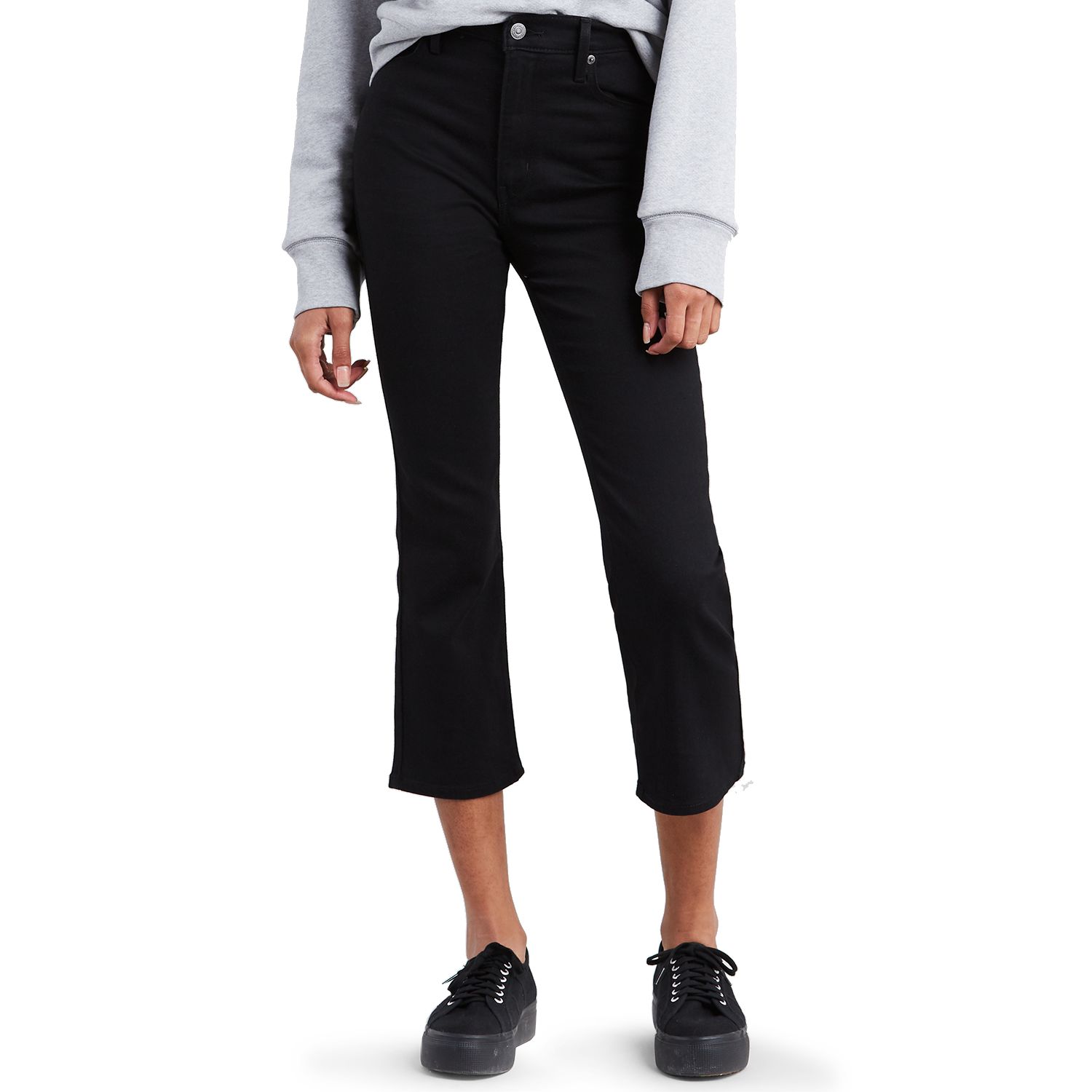 Mile high store cropped flare levis