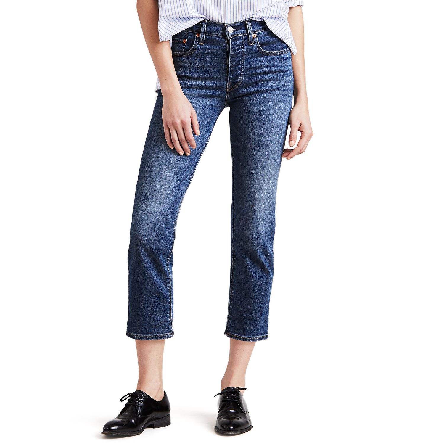 Wedgie Fit Straight-Leg High-Waisted Jeans