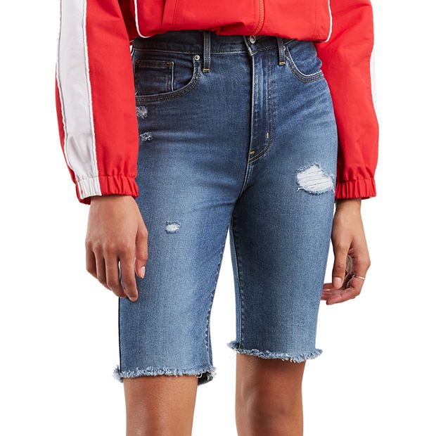 Women s Levi s Mile High High Waisted Jean Bike Shorts