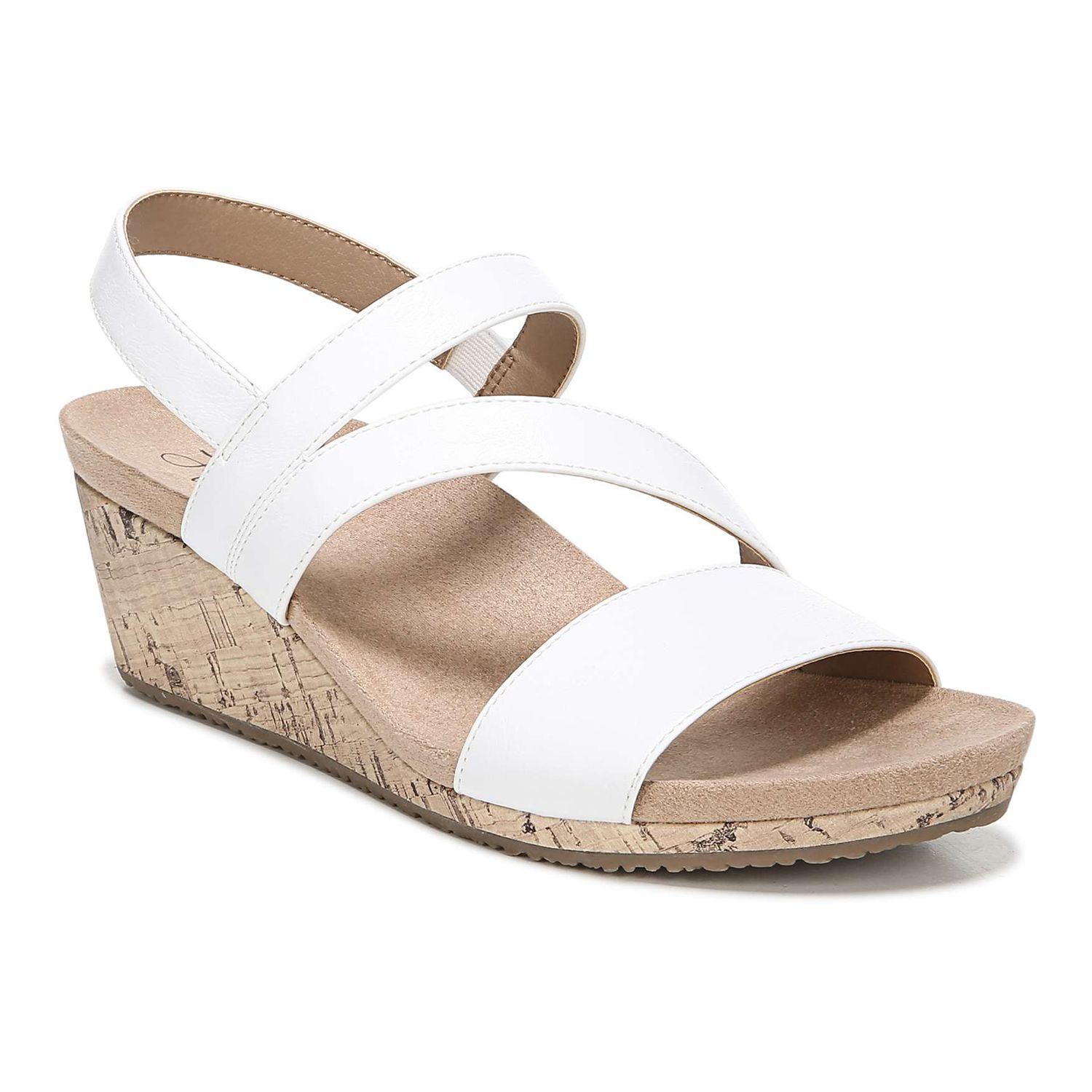 lifestride white sandals