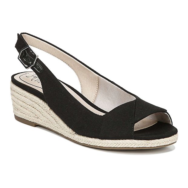 Lifestride hot sale wedges black