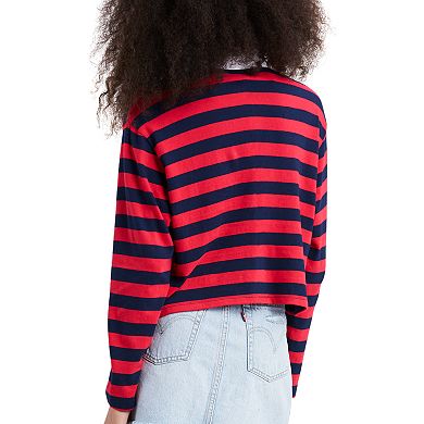 Women's Levi's® Striped Rugby Crop Polo